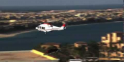 Вертолет доставляет Aston Martin в отель Дубая